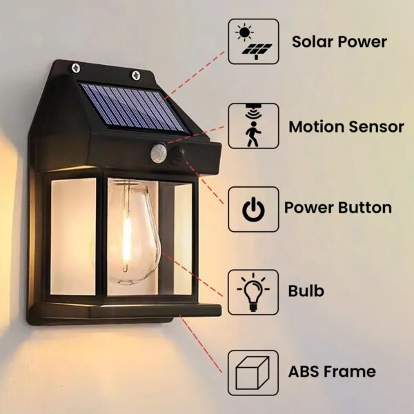 Solar LED Outdoor Light, Motion Sensor,Waterproof( Pack off 2pc ) - Image 4